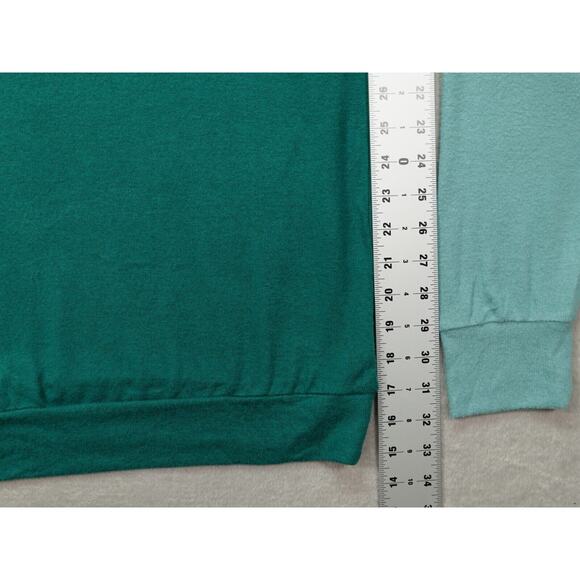 Gibsonlook Womens Green Tops Colorblock Long Sleeve Sweater Round Neck Size M - Picture 5 of 13